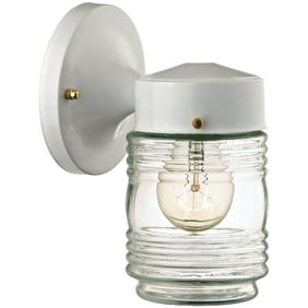 Westinghouse 6687800 White Jelly Jar Design Light Fixture